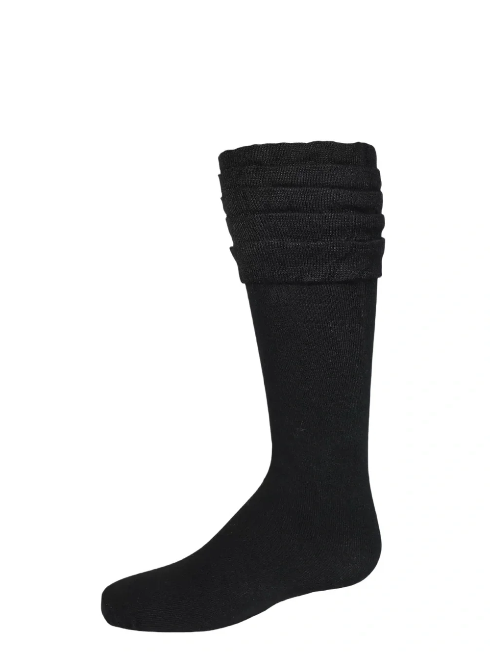 NWT. WRANGLER GIRL'S BLACK RUFFLE BOOT SOCK/KNEE HIGH - OS